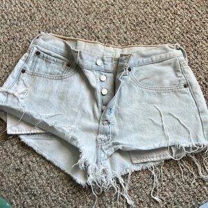 Levi’s vintage cutoff shorts from urban outfitters